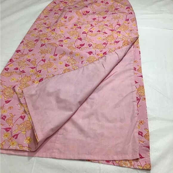 Lily Pulitzer Sunset Pink Turtle Soup Maxi Dress Spaghetti Straps Size 6 - Picture 15 of 15